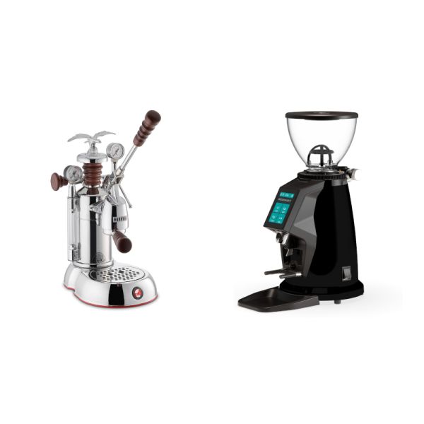 La Pavoni Esperto Abile + Rocket Espresso SPLUGA, black