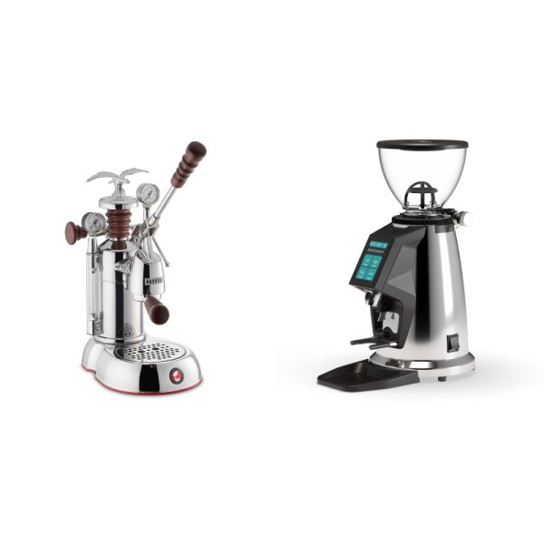 La Pavoni Esperto Abile + Rocket Espresso SPLUGA, chrome