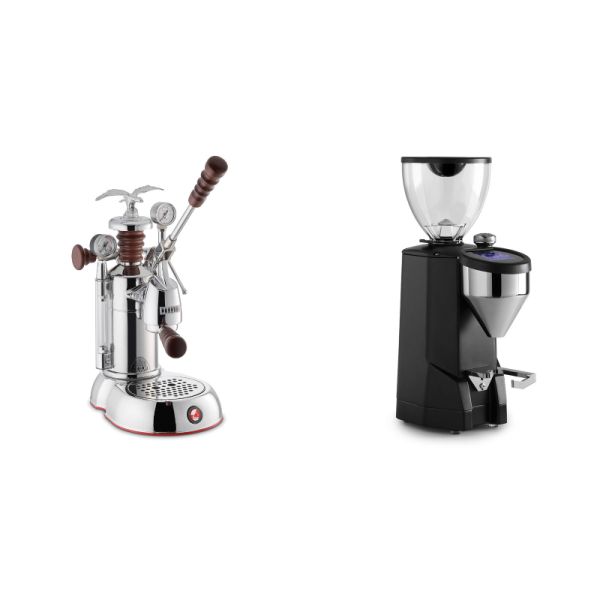 La Pavoni Esperto Abile + Rocket Espresso SUPER FAUSTO, black