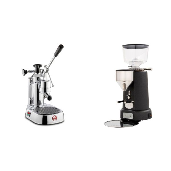 La Pavoni Europiccola Lusso + ECM V-Titan 64, anthracite