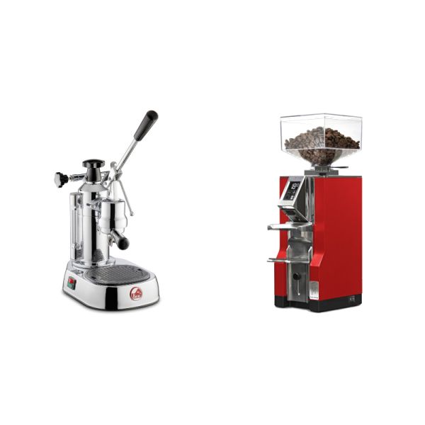 La Pavoni Europiccola Lusso + Eureka Mignon Libra, CR ferrari red