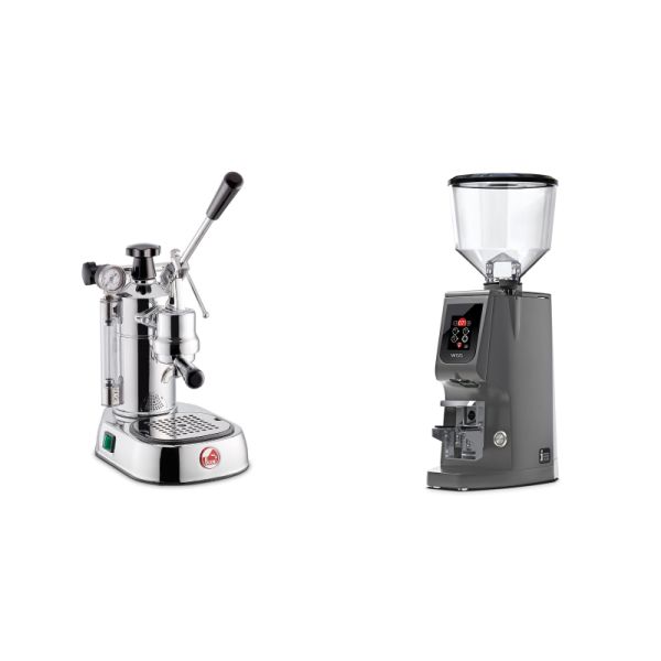 La Pavoni Professional Lusso + Eureka Atom W 65, grey