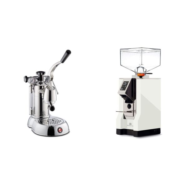 La Pavoni Stradivari Professional Lusso + Eureka Mignon Perfetto, CR white