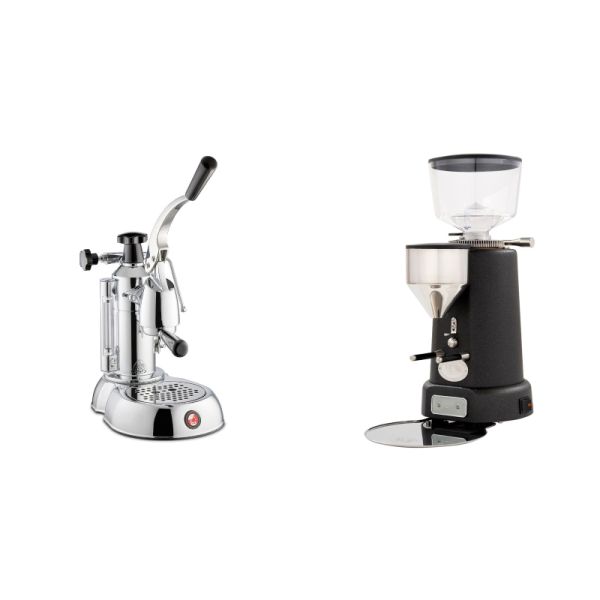 La Pavoni Stradivari Lusso + ECM V-Titan 64, anthracite