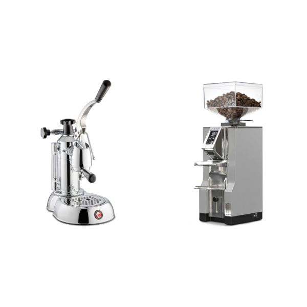 La Pavoni Stradivari Lusso + Eureka Mignon Libra, CR grey