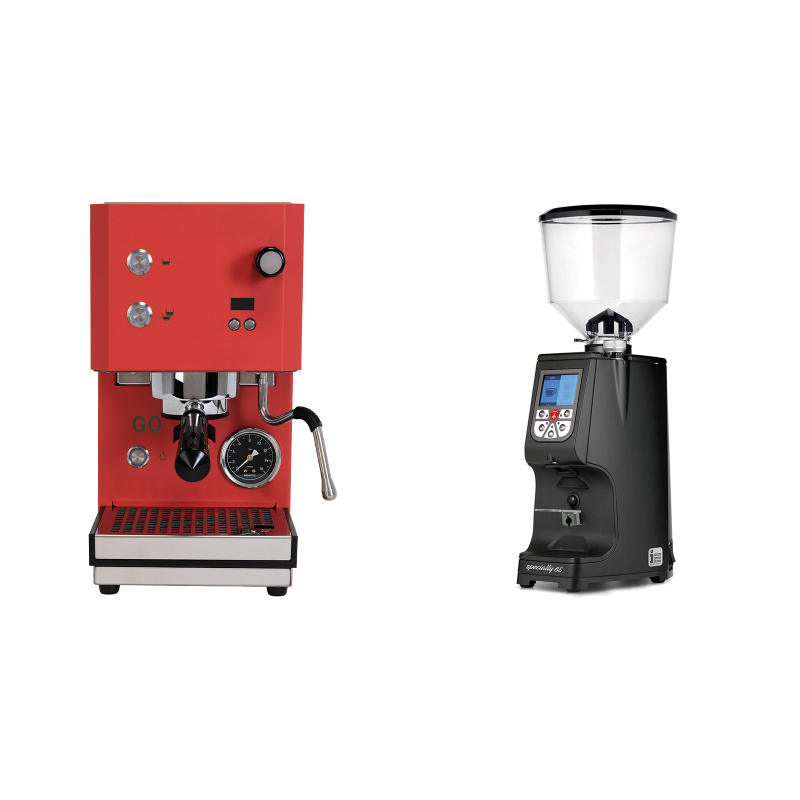 Profitec GO 2.0, red + Eureka Atom Specialty 65, black Profitec GO 2.0, red + Eureka Atom Specialty 65, black