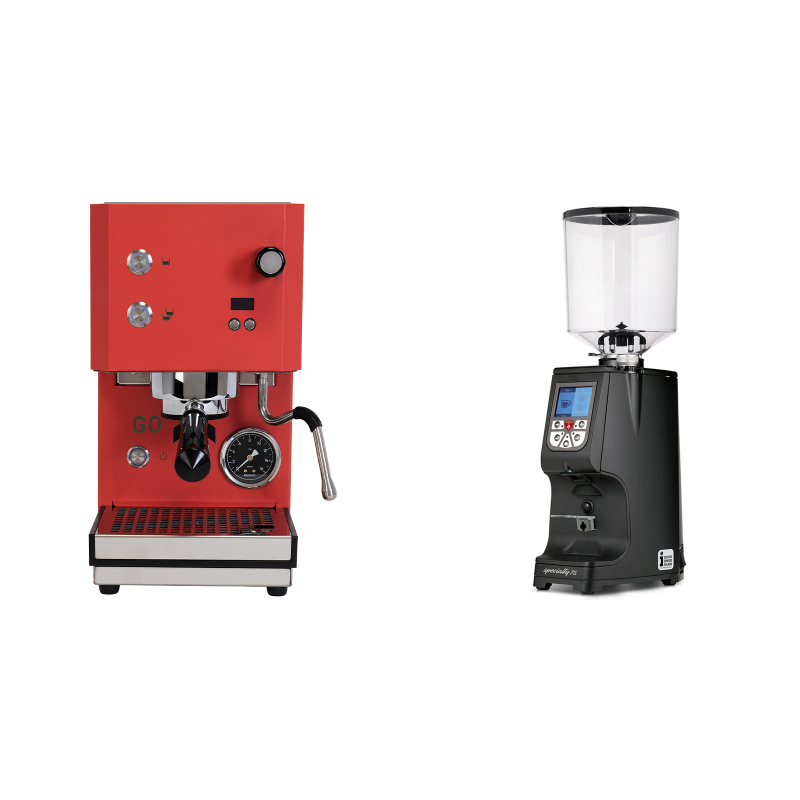 Profitec GO 2.0, red + Eureka Atom Specialty 75, black Profitec GO 2.0, red + Eureka Atom Specialty 75, black