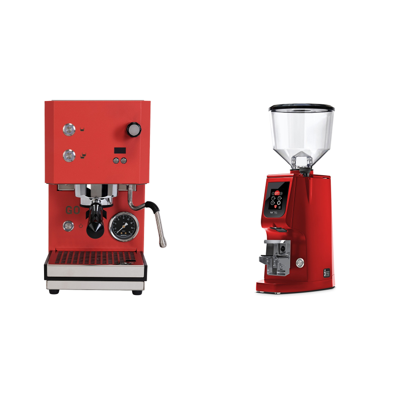 Profitec GO 2.0, red + Eureka Atom W 75, ferrari red Profitec GO 2.0, red + Eureka Atom W 75, ferrari red