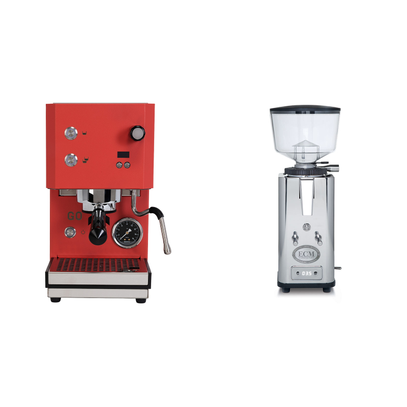 Profitec GO 2.0, red + ECM S-Automatik 64 Profitec GO 2.0, red + ECM S-Automatik 64