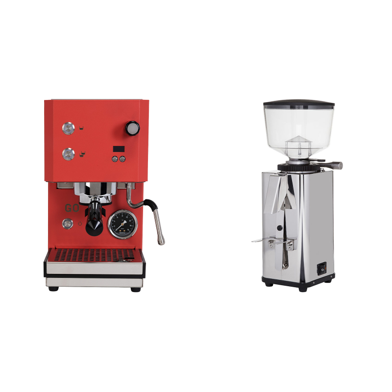 Profitec GO 2.0, red + ECM S-Manuale 64 Profitec GO 2.0, red + ECM S-Manuale 64