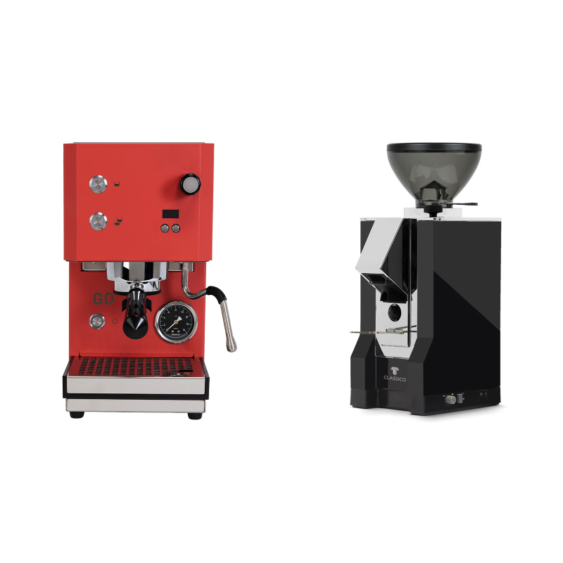 Profitec GO 2.0, red + Eureka Mignon Classico, CR black Profitec GO 2.0, red + Eureka Mignon Classico, CR black