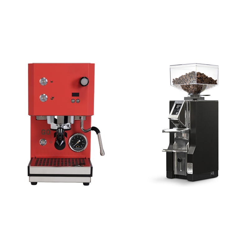 Profitec GO 2.0, red + Eureka Mignon Libra, CR black Profitec GO 2.0, red + Eureka Mignon Libra, CR black