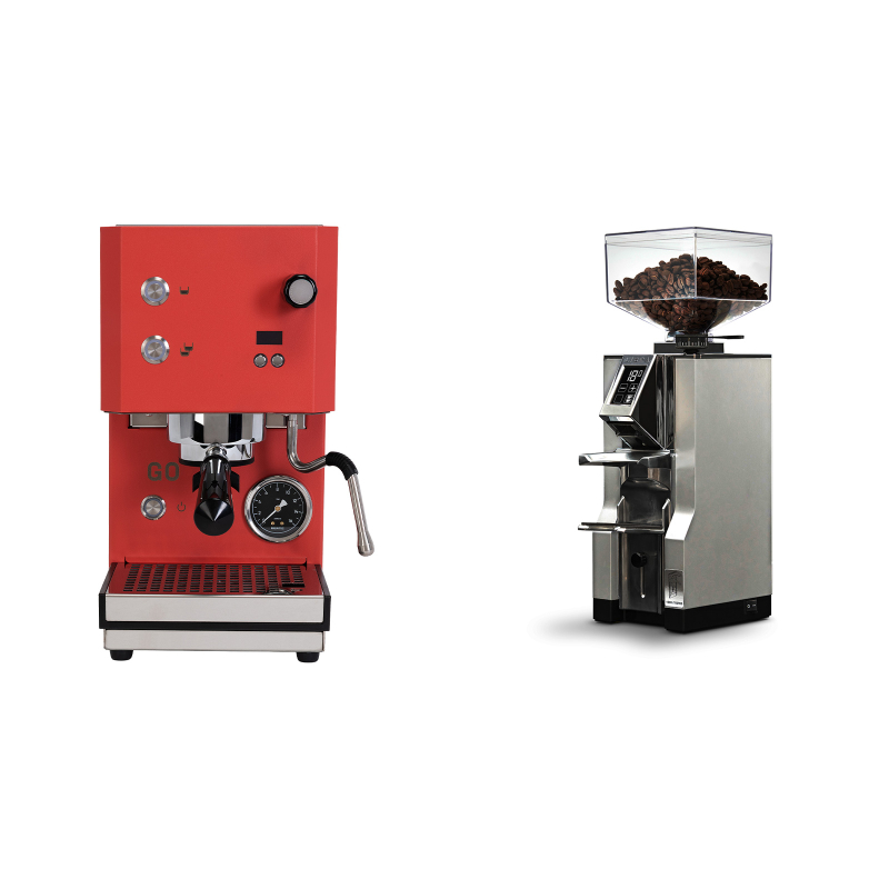 Profitec GO 2.0, red + Eureka Mignon Libra, CR chrome Profitec GO 2.0, red + Eureka Mignon Libra, CR chrome