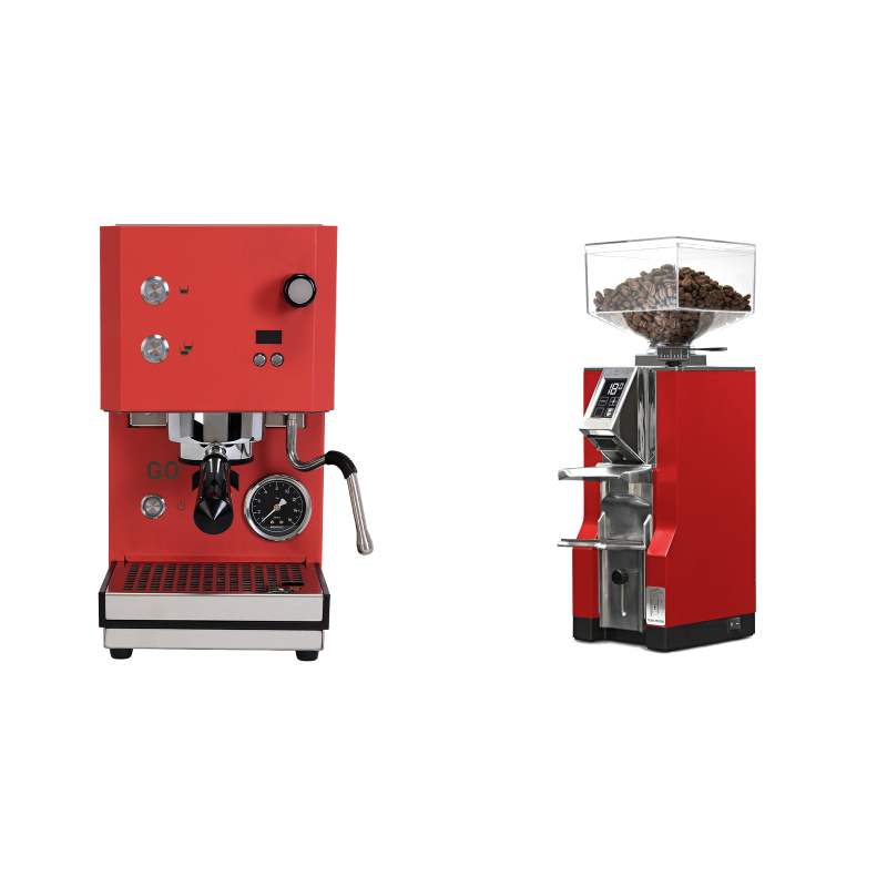 Profitec GO 2.0, red + Eureka Mignon Libra, CR ferrari red Profitec GO 2.0, red + Eureka Mignon Libra, CR ferrari red