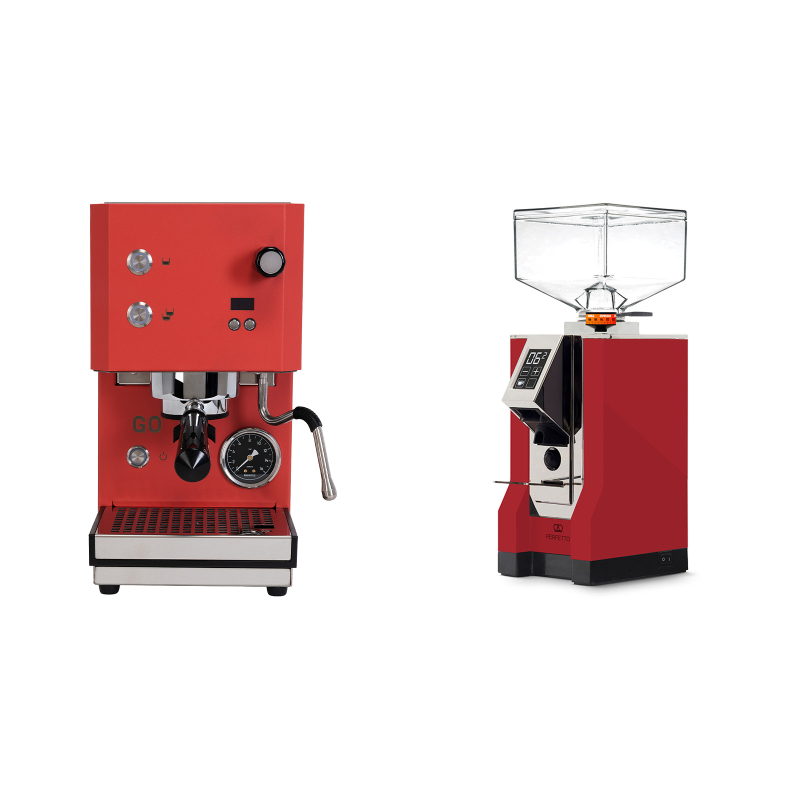 Profitec GO 2.0, red + Eureka Mignon Perfetto, CR ferrari red Profitec GO 2.0, red + Eureka Mignon Perfetto, CR ferrari red