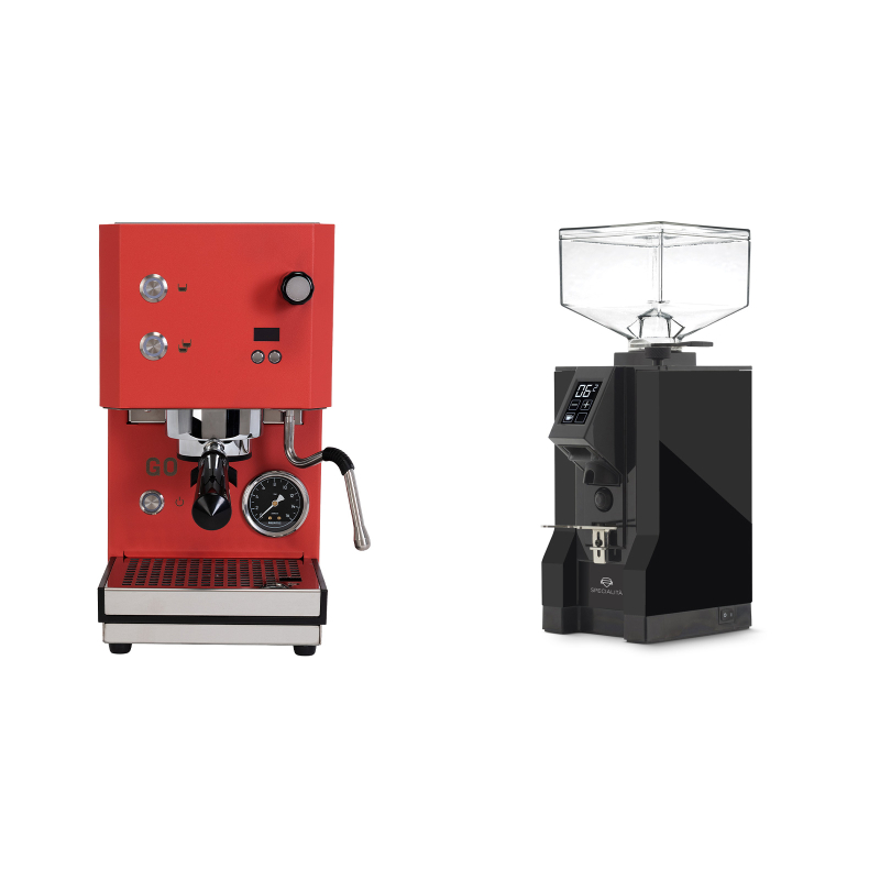 Profitec GO 2.0, red + Eureka Mignon Specialita, BL black Profitec GO 2.0, red + Eureka Mignon Specialita, BL black
