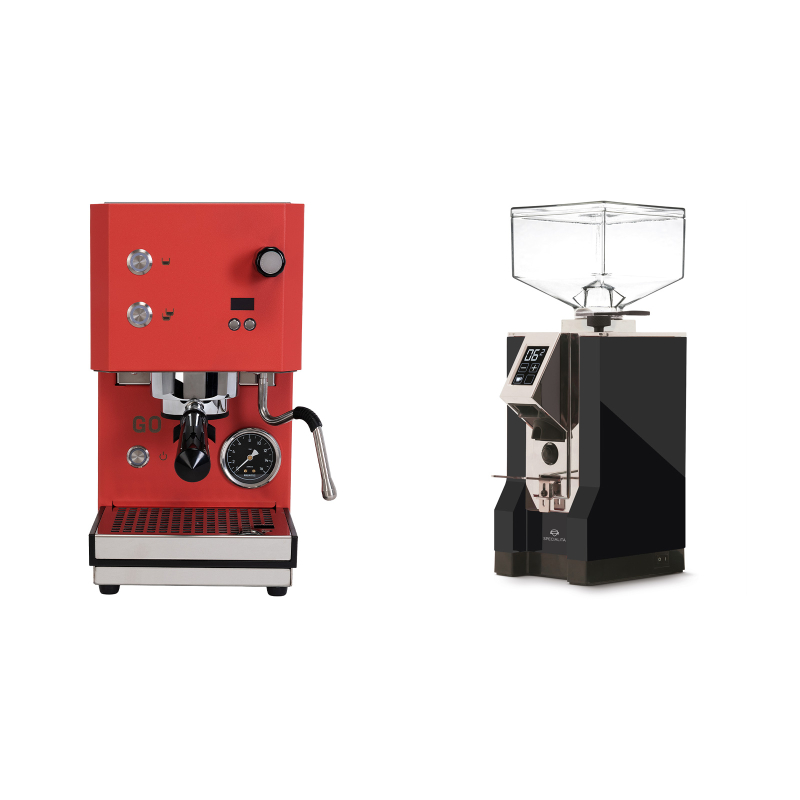 Profitec GO 2.0, red + Eureka Mignon Specialita, CR black Profitec GO 2.0, red + Eureka Mignon Specialita, CR black