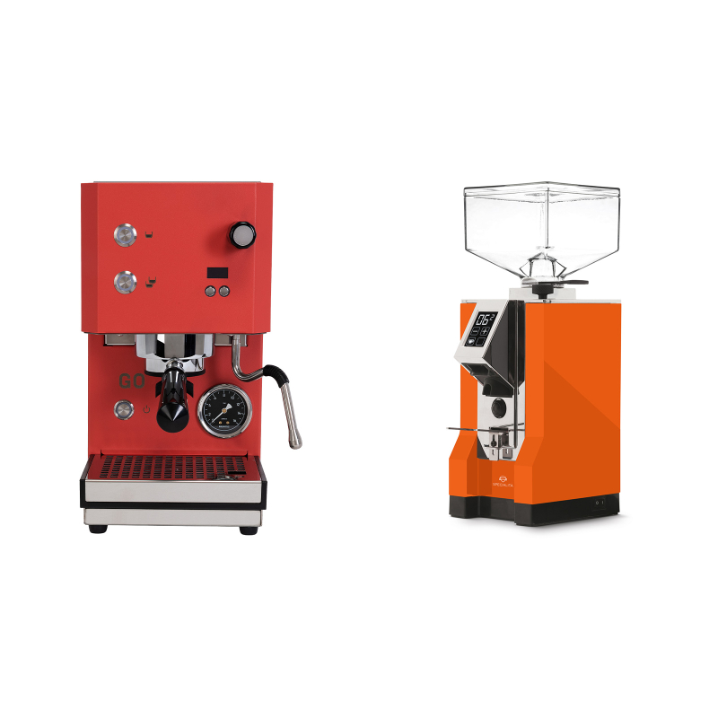 Profitec GO 2.0, red + Eureka Mignon Specialita, CR orange Profitec GO 2.0, red + Eureka Mignon Specialita, CR orange