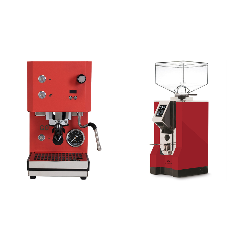Profitec GO 2.0, red + Eureka Mignon Specialita, CR ferrari red Profitec GO 2.0, red + Eureka Mignon Specialita, CR ferrari red