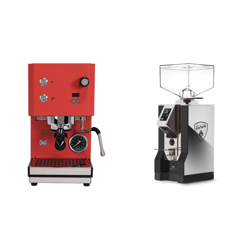 Profitec GO 2.0, red + Eureka Mignon Specialita, NX black Profitec GO 2.0, red + Eureka Mignon Specialita, NX black
