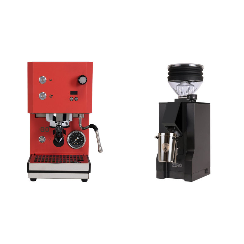 Profitec GO 2.0, red + Eureka Mignon Zero, BL black Profitec GO 2.0, red + Eureka Mignon Zero, BL black
