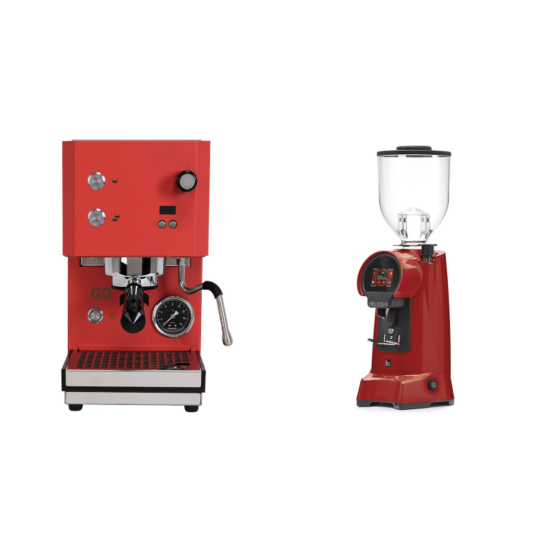 Profitec GO 2.0, red + Eureka Helios 75, ferrari red Profitec GO 2.0, red + Eureka Helios 75, ferrari red