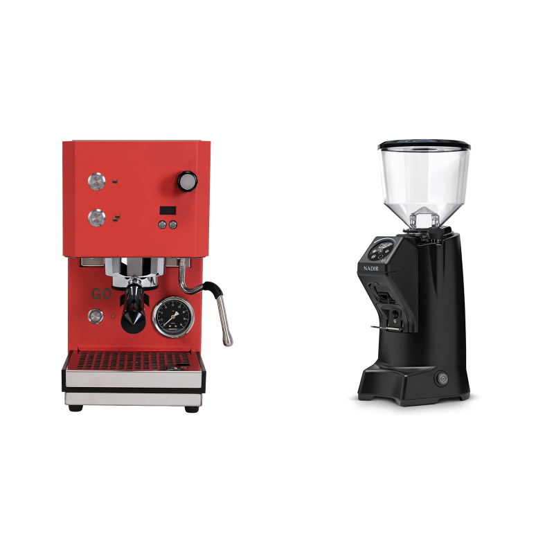 Profitec GO 2.0, red + Eureka Nadir 65 Touch, black Profitec GO 2.0, red + Eureka Nadir 65 Touch, black