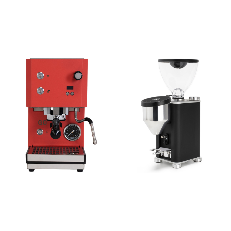 Profitec GO 2.0, red + Rocket Espresso GIANNINO, black/chrome Profitec GO 2.0, red + Rocket Espresso GIANNINO, black/chrome