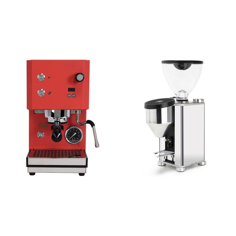 Profitec GO 2.0, red + Rocket Espresso GIANNINO, chrome/black Profitec GO 2.0, red + Rocket Espresso GIANNINO, chrome/black