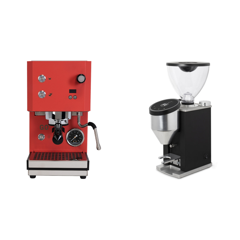 Profitec GO 2.0, red + Rocket Espresso FAUSTINO 3.1, black Profitec GO 2.0, red + Rocket Espresso FAUSTINO 3.1, black