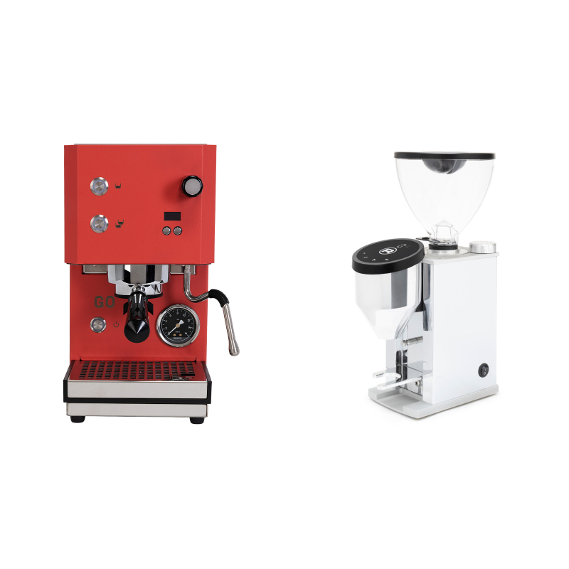 Profitec GO 2.0, red + Rocket Espresso FAUSTINO 3.1, chrome Profitec GO 2.0, red + Rocket Espresso FAUSTINO 3.1, chrome