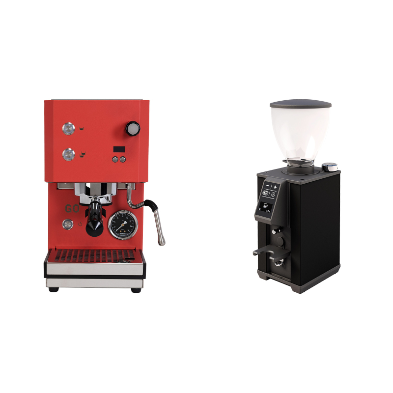Profitec GO 2.0, red + Stone Espresso Pebble, black Profitec GO 2.0, red + Stone Espresso Pebble, black