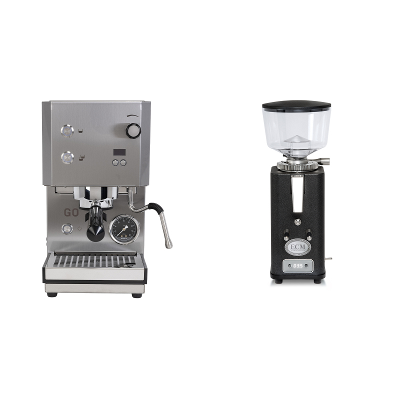 Profitec GO 2.0, brushed stainless steel + ECM S-Automatik 64, anthracite Profitec GO 2.0, brushed stainless steel + ECM S-Automatik 64, anthracite