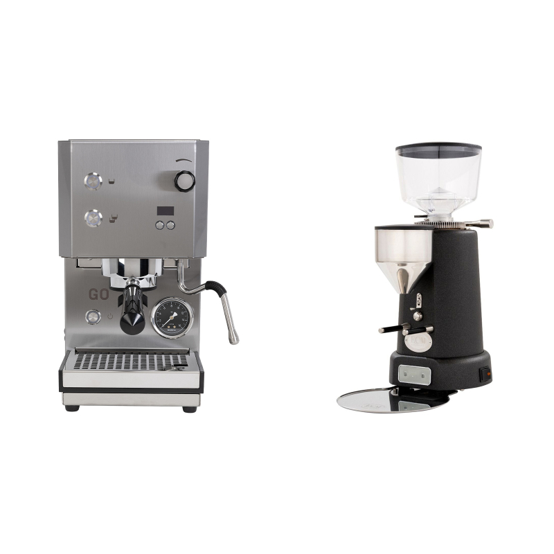 Profitec GO 2.0, brushed stainless steel + ECM V-Titan 64, anthracite Profitec GO 2.0, brushed stainless steel + ECM V-Titan 64, anthracite