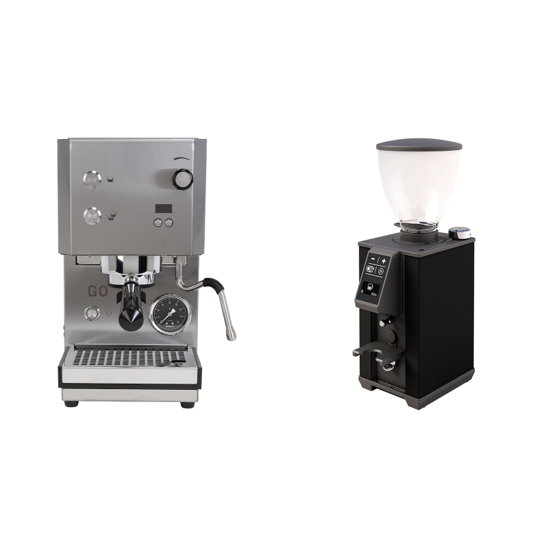 Profitec GO 2.0, brushed stainless steel + Stone Espresso Pebble, black Profitec GO 2.0, brushed stainless steel + Stone Espresso Pebble, black