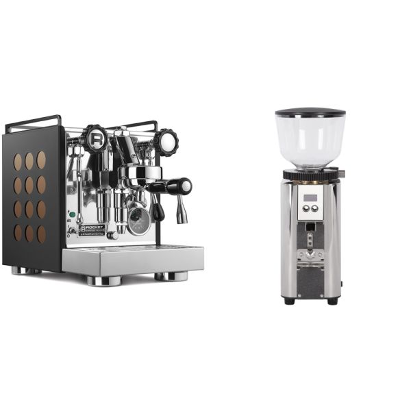 Rocket Espresso Appartamento, black/copper + ECM C-Automatik 54