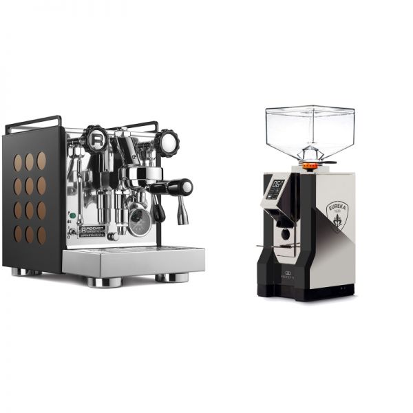 Rocket Espresso Appartamento, black/copper + Eureka Mignon Perfetto, NX black