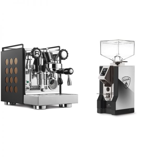 Rocket Espresso Appartamento, black/copper + Eureka Mignon Specialita, NX black