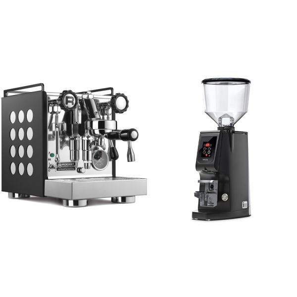 Rocket Espresso Appartamento, black/white + Eureka Atom W 65, black