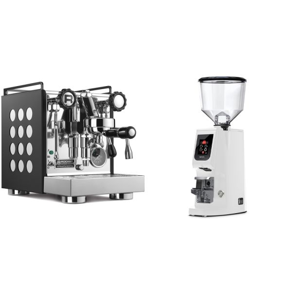 Rocket Espresso Appartamento, black/white + Eureka Atom W 65, white