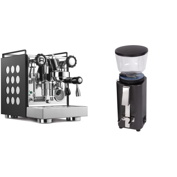 Rocket Espresso Appartamento, black/white + ECM C-Manuale 54, anthracite
