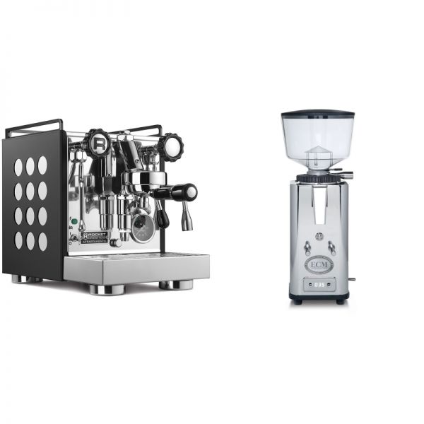 Rocket Espresso Appartamento, black/white + ECM S-Automatik 64
