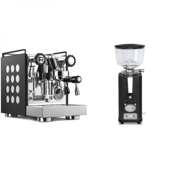 Rocket Espresso Appartamento, black/white + ECM S-Automatik 64, anthracite