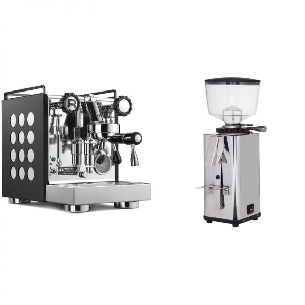 Rocket Espresso Appartamento, black/white + ECM S-Manuale 64