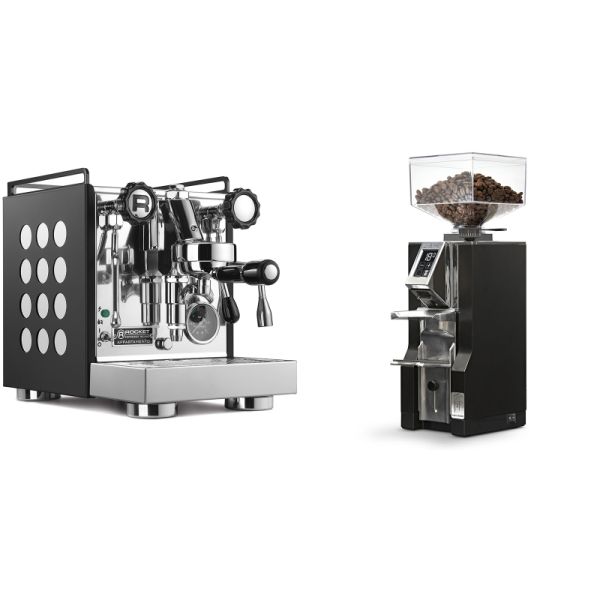 Rocket Espresso Appartamento, black/white + Eureka Mignon Libra, CR black