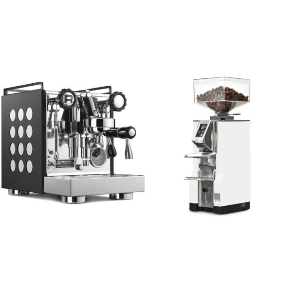 Rocket Espresso Appartamento, black/white + Eureka Mignon Libra, CR white