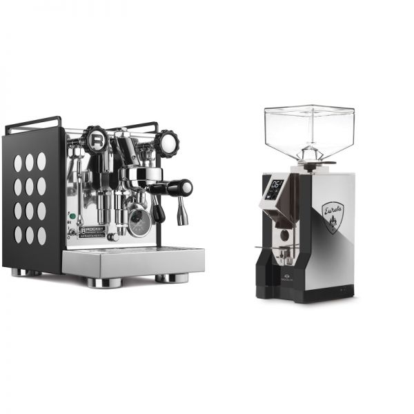 Rocket Espresso Appartamento, black/white + Eureka Mignon Specialita, NX black