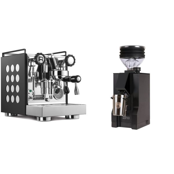Rocket Espresso Appartamento, black/white + Eureka Mignon Zero, BL black