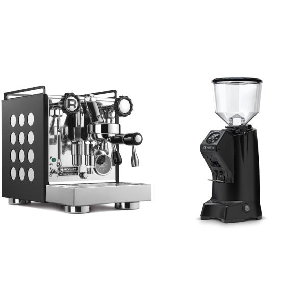 Rocket Espresso Appartamento, black/white + Eureka Zenith 65 NEO, black