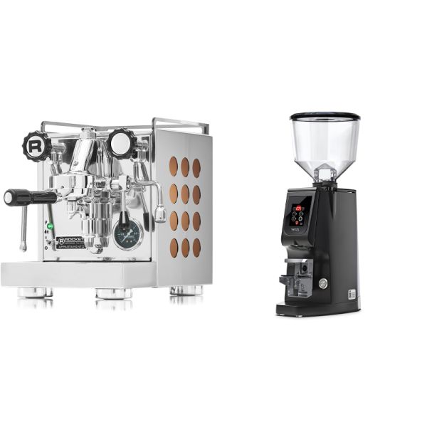 Rocket Espresso Appartamento, copper + Eureka Atom W 65, black